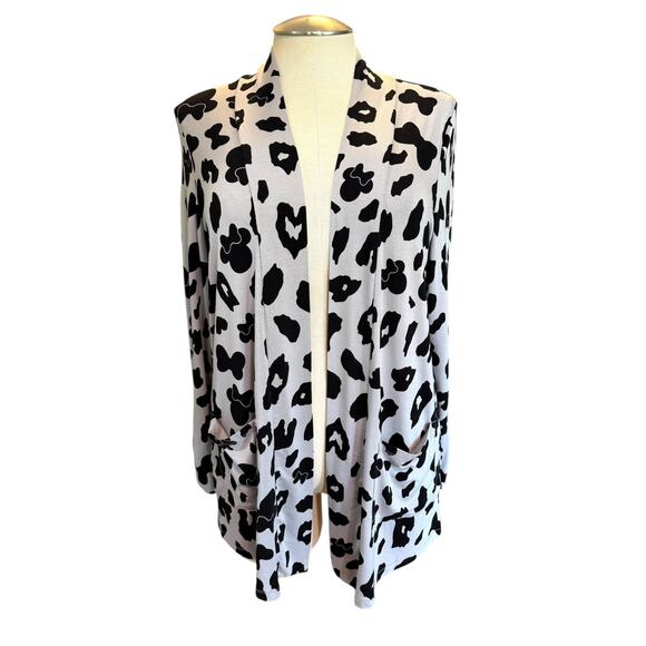 Torrid Plus Size 1 Disney Minnie Mouse Leopard Print Super Soft Open Cardigan 1X - Picture 2 of 3